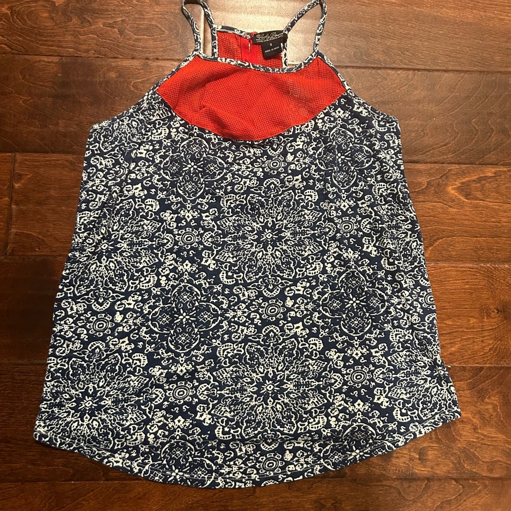 Lucky Brand Mesh Detail Tank Top